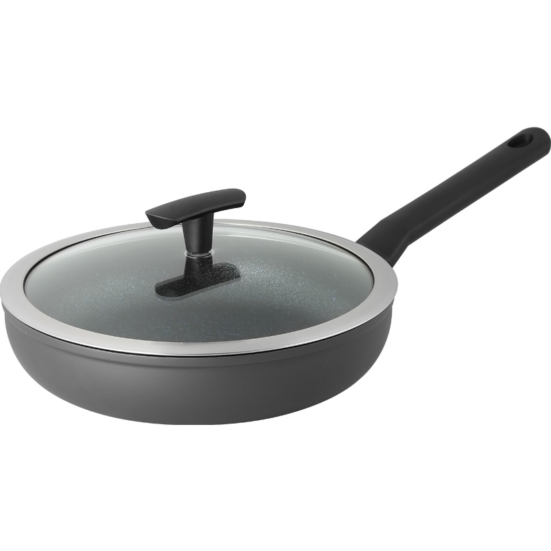 SERAFINOZANI意大利尚尼 IHC恒温涂层锅不粘锅有盖煎锅 26cm 少油烟锅平底锅牛扒锅煎蛋锅 电磁炉通用