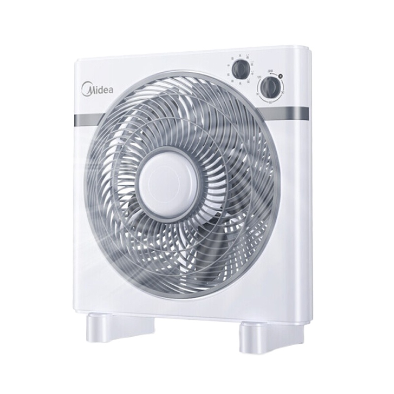 美的(Midea)迷你风扇 节能可定时台式转页扇 KYT25-15AW 白色