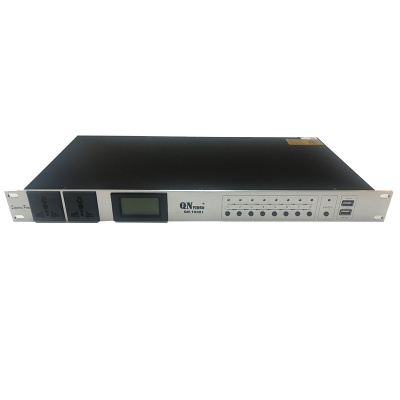 启诺QN-1008+视频会议电源时序器数字电源滤波保护控制器舞台会议系统
