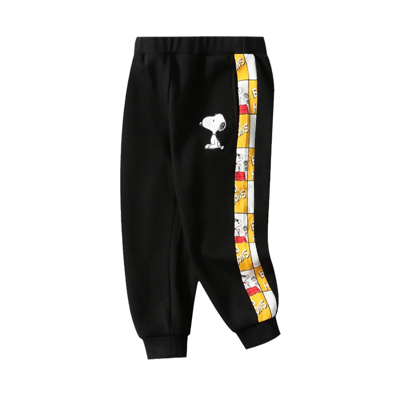 史努比SNOOPY童装儿童裤子男童春秋新款长裤男孩卫裤