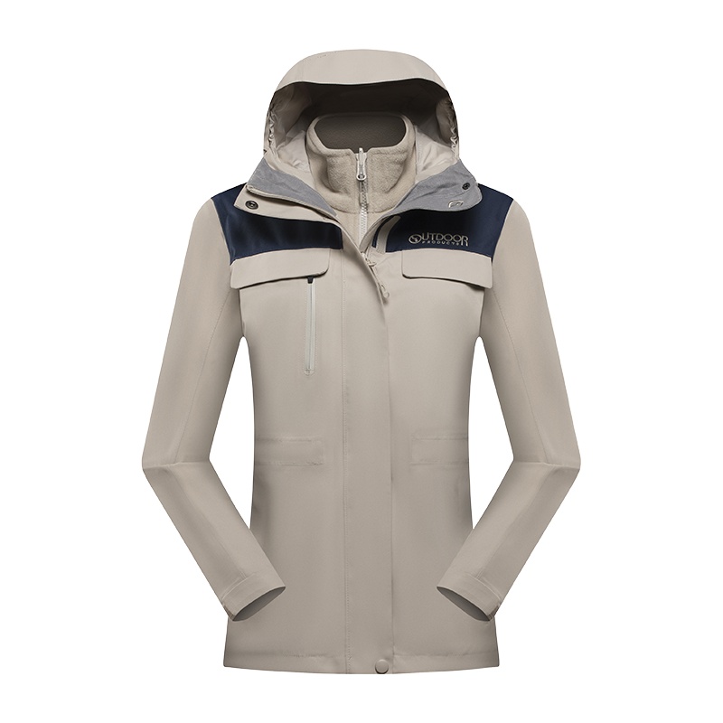 （OUTDOORPRODUCTS）运动户外男女情侣款三合一冲锋衣保暖外套ODABF91001
