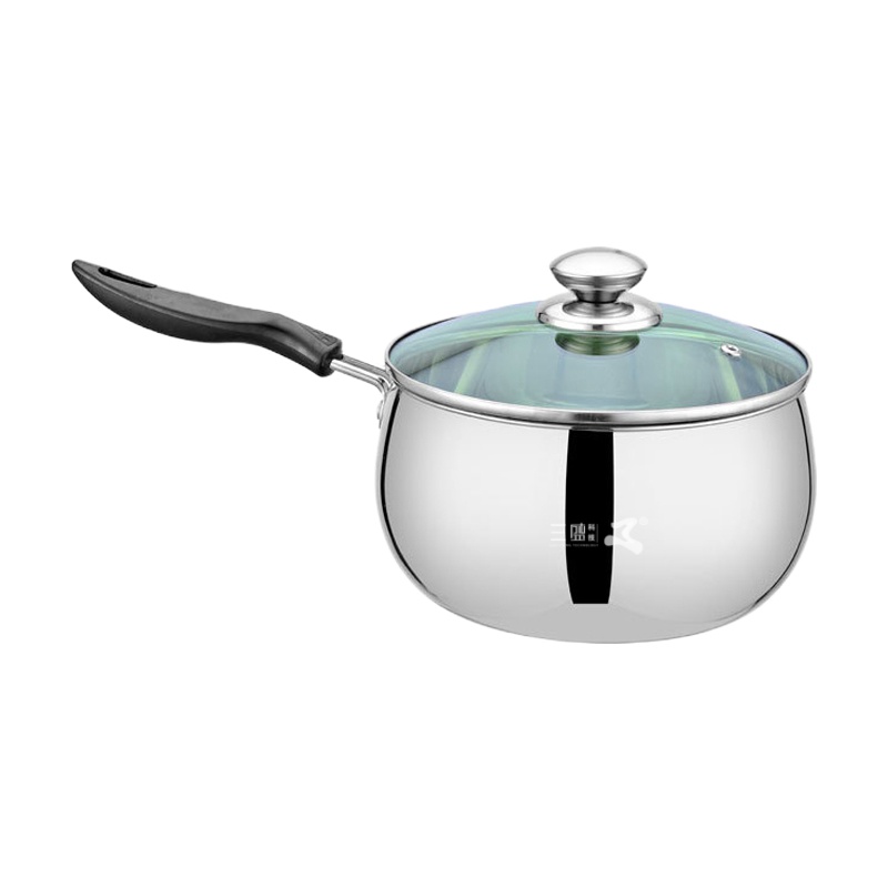 三盛科技 厨房用具烹饪厨具 奶锅煎锅组合套装 奶锅