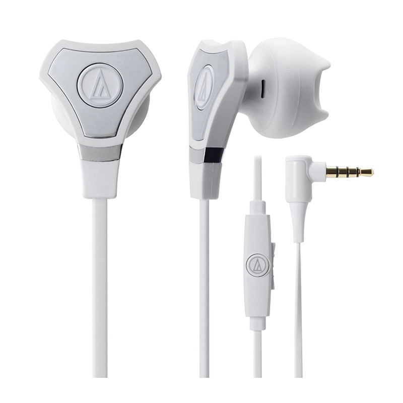 铁三角(Audio-technica)ATH-CHX5IS WH 时尚魅力 单体均衡入耳式耳麦手机通话耳机 白色