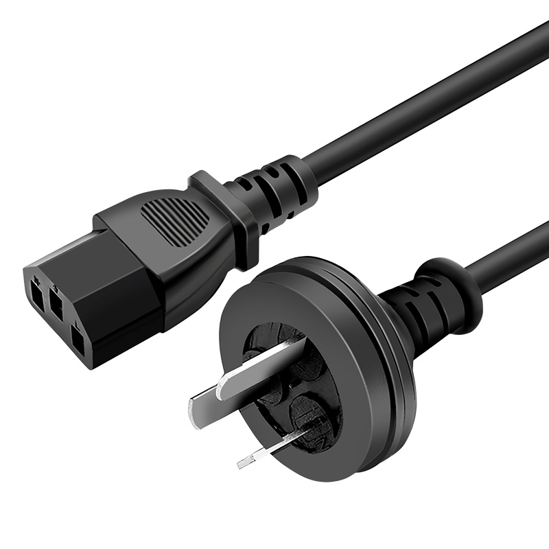 晶华 电脑主机国标电源线 品字尾三孔电源连接线 适用电脑主机显示器电饭煲 黑色3米C210H