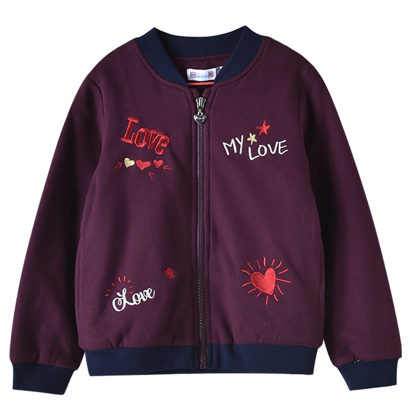 铅笔俱乐部童装2019秋冬新款女童加厚外套中大童长袖外套儿童上衣