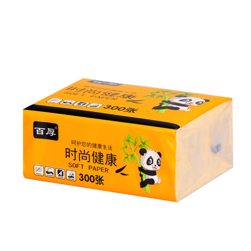 【4包/6包】300张/包本色抽纸批发家用纸巾餐巾纸面巾纸 4包（300张/包）