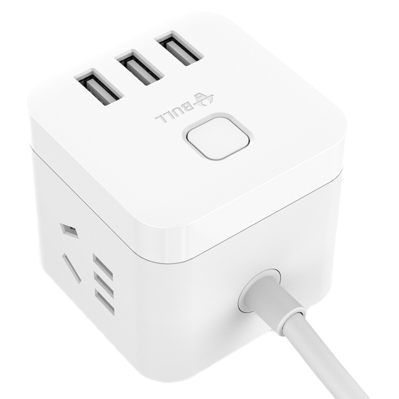 公牛(BULL) GN-U303U 魔方智能USB插座 插线板/插排/排插/接线板/拖线板 全长1.5米