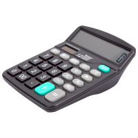 晨光(M&G)文具837经典计算器 太阳能双电源桌面计算机 学生/办公通用12位大屏幕计算器 单个装