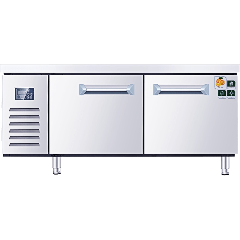 冷藏工作台商用保鲜卧式冰柜纳丽雅厨房冷冻六门四门立式冰箱平冷操作台_全冷藏2度到8度_180x80x80cm