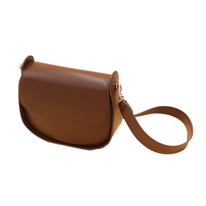 ENJOY'ME韩风半圆包单肩翻盖复古女包20新款