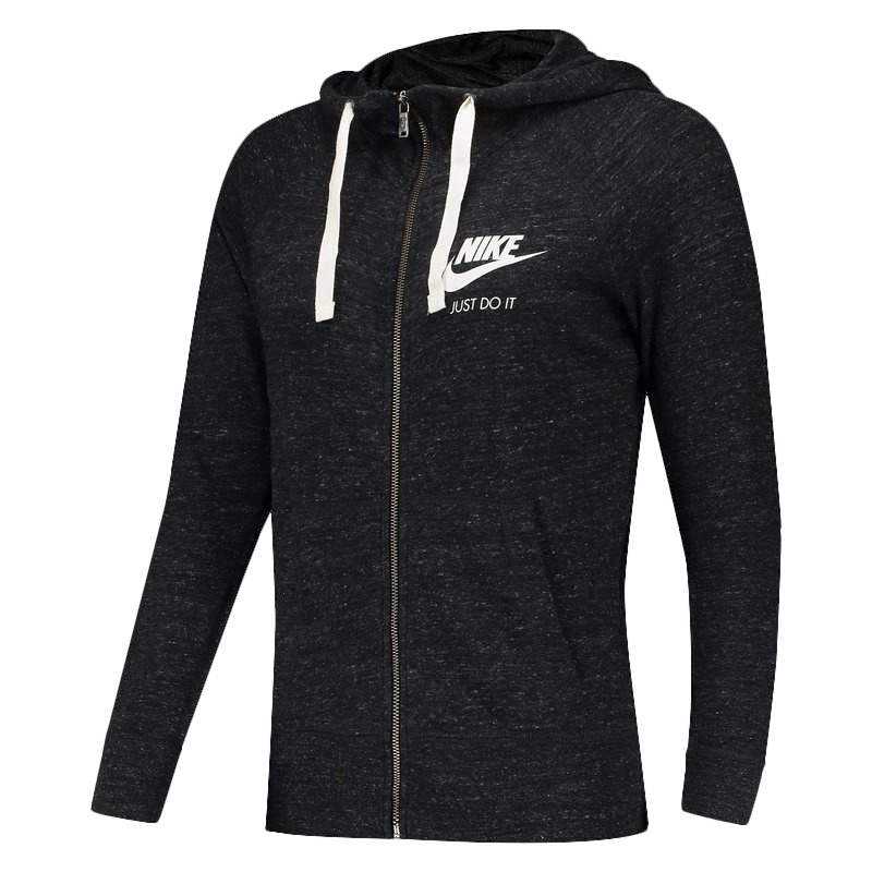 耐克2017秋季新款女子运动生活透气连帽针织夹克外套 883730-010