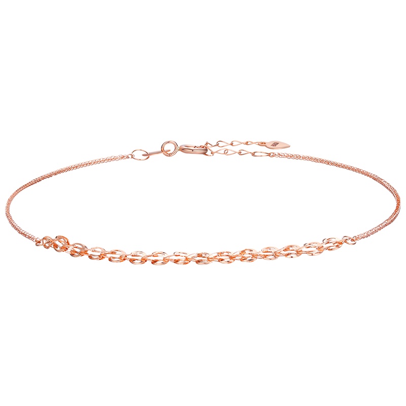 佰色传情(BRIR)18K金彩金轻奢手链女玫瑰金手环官方正品手饰ins潮流韩版时尚百搭手饰品送女友送闺蜜生日礼物自戴款