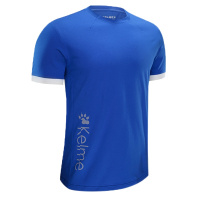 Kelme/卡尔美 圆领时尚新款运动T恤男士错位LOGO纯色休闲短T