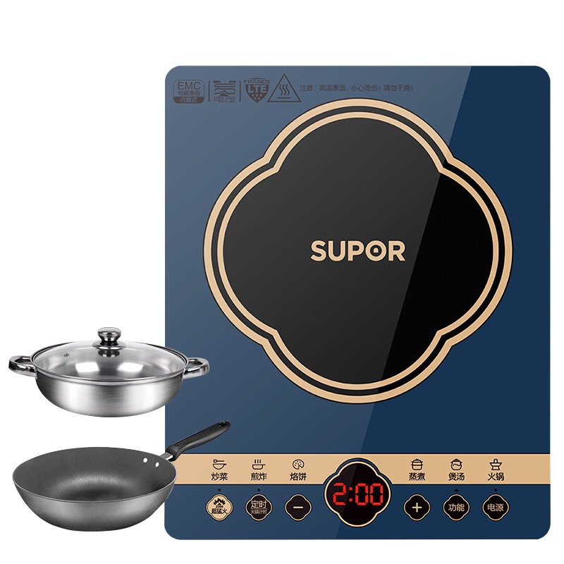 苏泊尔(SUPOR)电磁炉家用多功能小型一体迷你大功率炒菜爆炒火锅C22-IH35E9