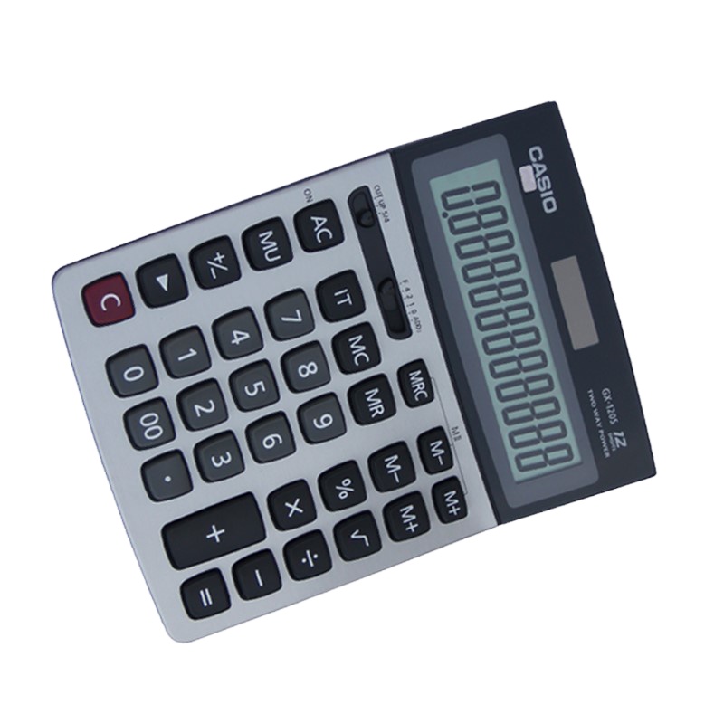 卡西欧(CASIO)GX-120S计算器商务办公台式桌面大屏幕大号计算机