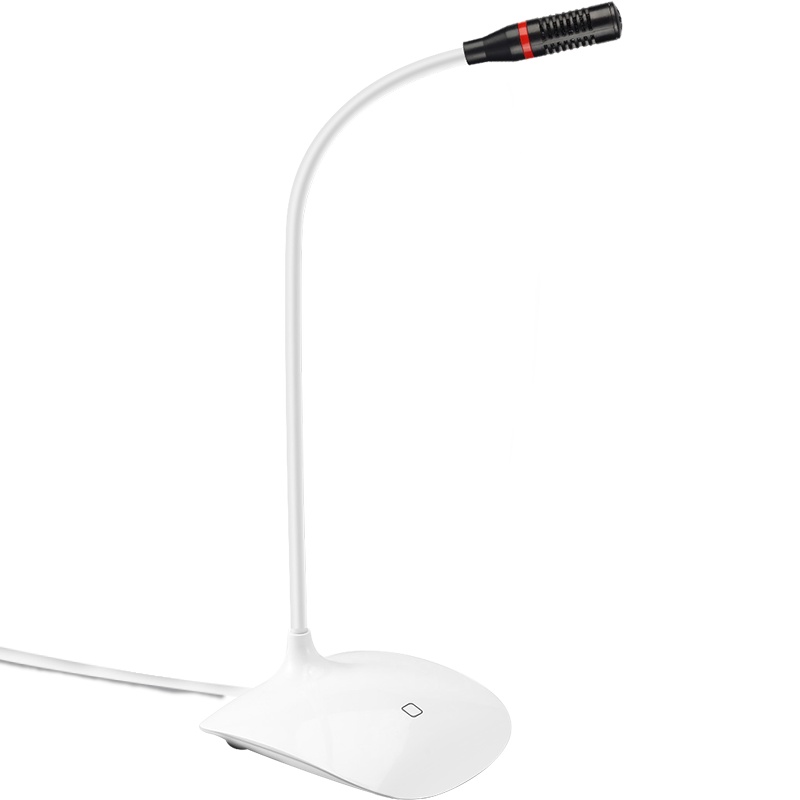 [内赠转接头]纽曼ZM01 黑桌面麦克风电脑台式机笔记本话筒直播专用游戏语音家用会议麦小型直播上课网课专用k歌会议有线