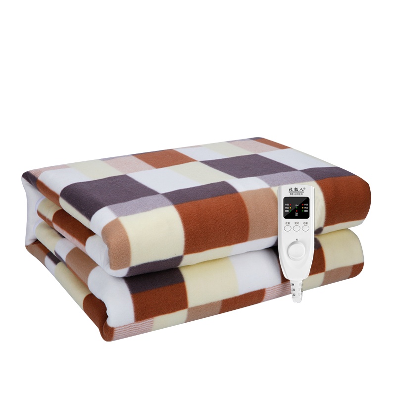 苏宁宜品x北极人 智能调温型双人双控加大家用3档调温安全2.0*1.8米电热毯-2080浅灰