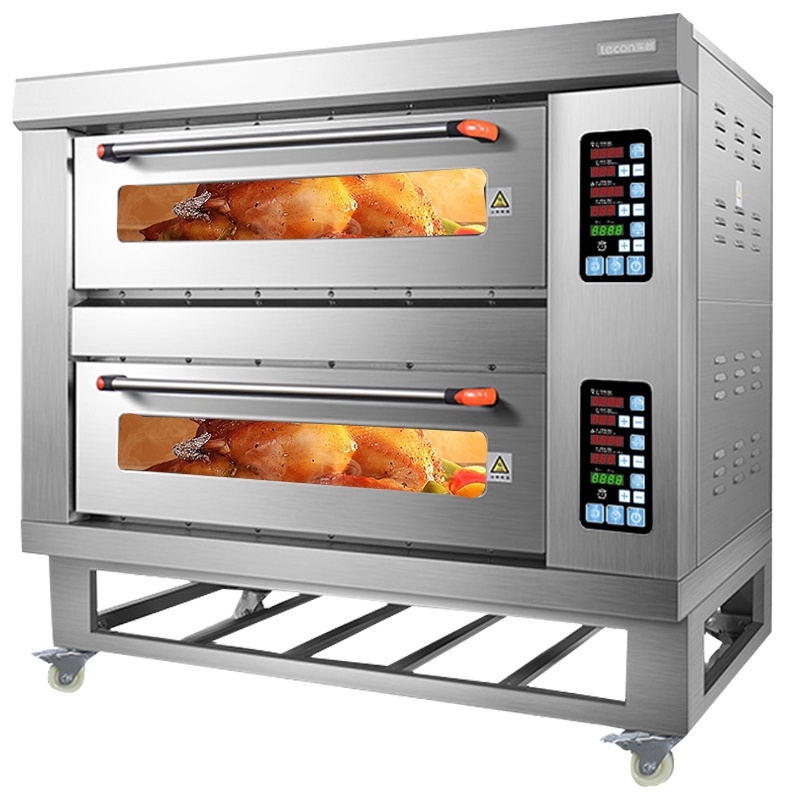 乐创 (lecon)商用烘培炉电烤箱 二层四盘电烤箱 微电脑控制 YXD-Z204