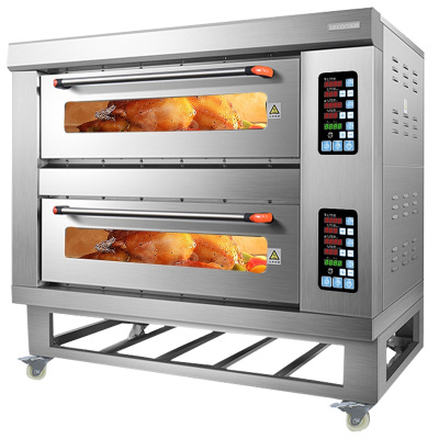 乐创 (lecon)商用烘培炉电烤箱 二层四盘电烤箱 微电脑控制 YXD-Z204