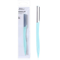 拉美拉不锈钢修眉刀便携式刮眉刀剃眉刀锋利【单支装 双色可选】