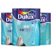 多乐士(Dulux) 致悦抗菌无添加五合一内墙乳胶漆 墙面漆油漆涂料A741+A749 套装15L