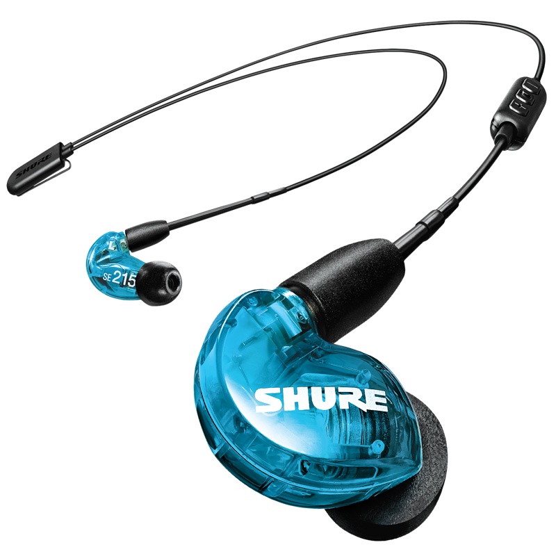 Shure/舒尔 SE215-BT2无线蓝牙音乐耳机 入耳式运动蓝牙挂耳式塞 蓝色