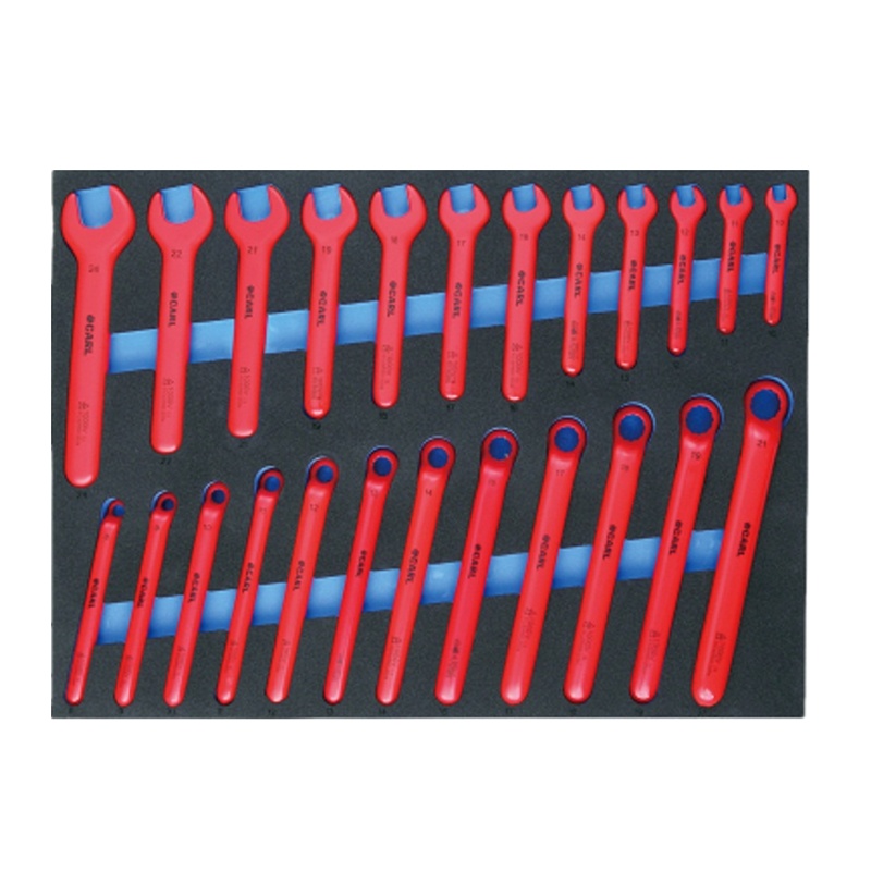 [卡尔]23件VDE 绝缘 扳 手 工具托