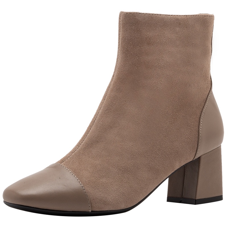 星期六(ST&SAT)鞋子新款女高跟粗跟时装靴短靴女SS94116602