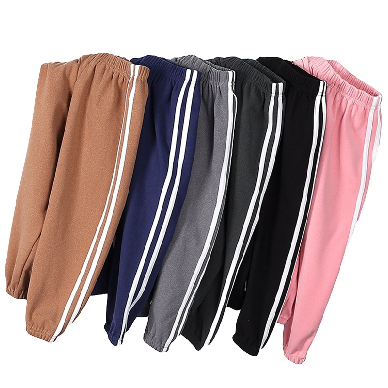 2020儿童德绒裤子男女童运动裤休闲裤薄款宽松加绒加厚长裤元氣小猴STRONG MONKEY