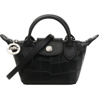 LONGCHAMP 珑骧 女士 LE PLIAGE CUIR系列牛皮零钱包装饰包 10099 HMV