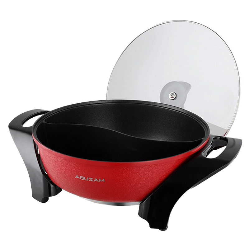 松桥电火锅MP-MR0402A 5升大容量自动断电不沾内锅防烫手柄火锅