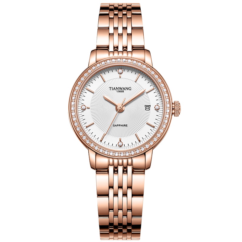 新品天王女士石英表博雅系列时尚女表钢带腕表LS31161