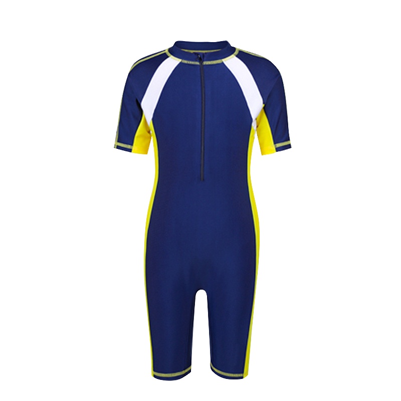 儿童泳衣男女童防晒长袖连体小童宝宝游泳衣裤中大童女孩速干泳装