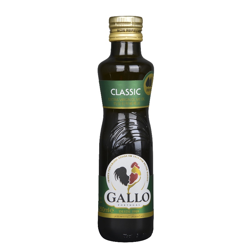 橄露GALLO公鸡橄榄油 葡萄牙原瓶原装进口 精选特级初榨橄榄油250ml食用油