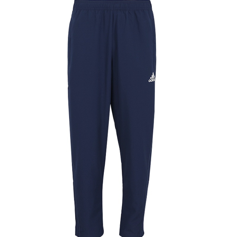 阿迪达斯春季男子舒适耐磨运动休闲足球梭织训练运动长裤CV8253