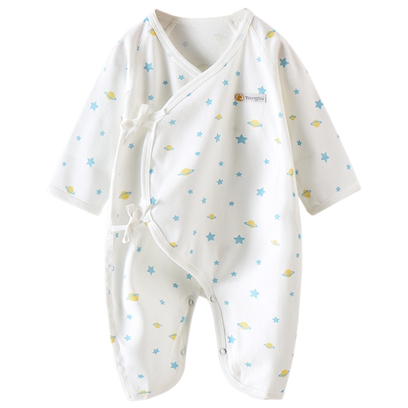 童泰婴儿衣服新生儿连体衣宝宝蝴蝶哈衣0-3-6个月爬服纯棉春夏装儿童内衣