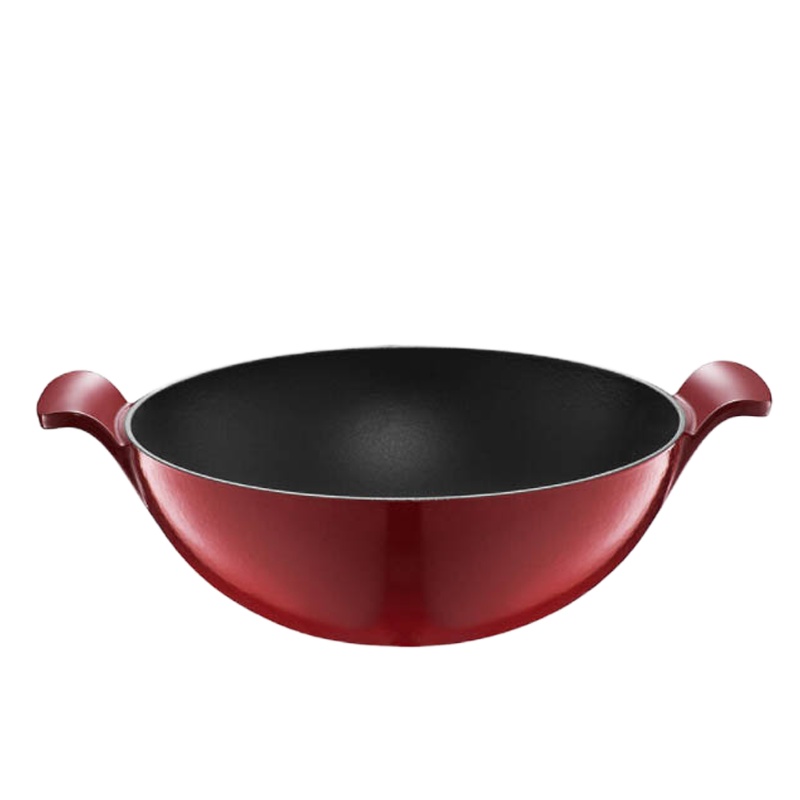 苏泊尔(SUPOR)珐琅铸铁锅·深型煎炒锅 樱桃红FLC28A4