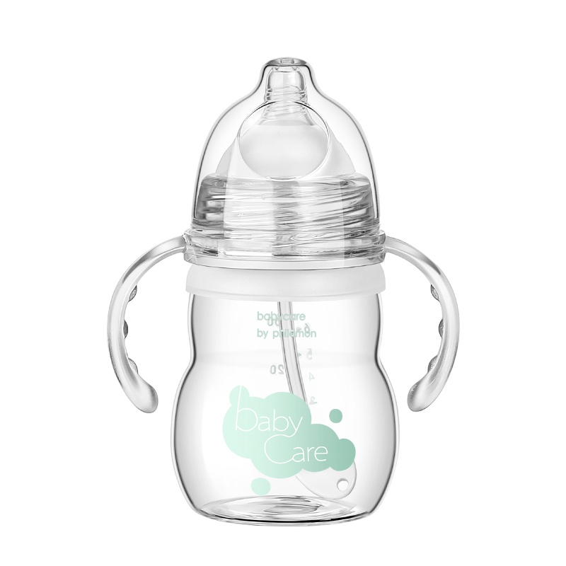babycare新生儿奶瓶玻璃宝宝宽口径 1808S 晶钻玻璃奶瓶160ml
