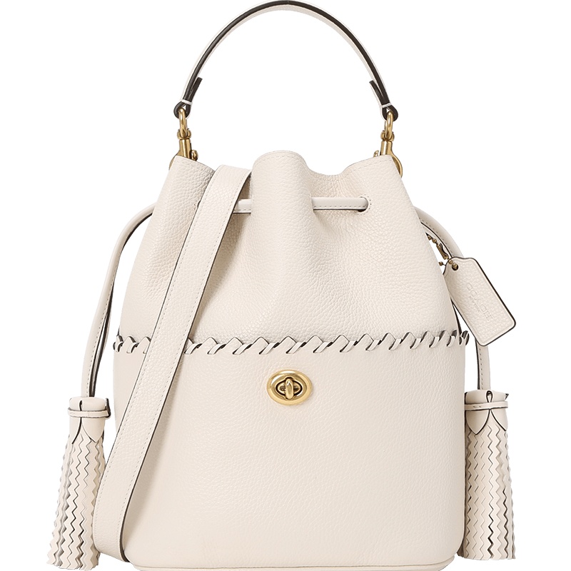 COACH 蔻驰 女包 LORA水桶 斜挎包 手提包 单肩包 粒面皮金扣651