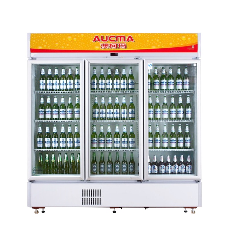 澳柯玛(Aucma) SC-1009 1009升 立式展示柜 商用大冷柜 透明冷藏展示柜冰柜