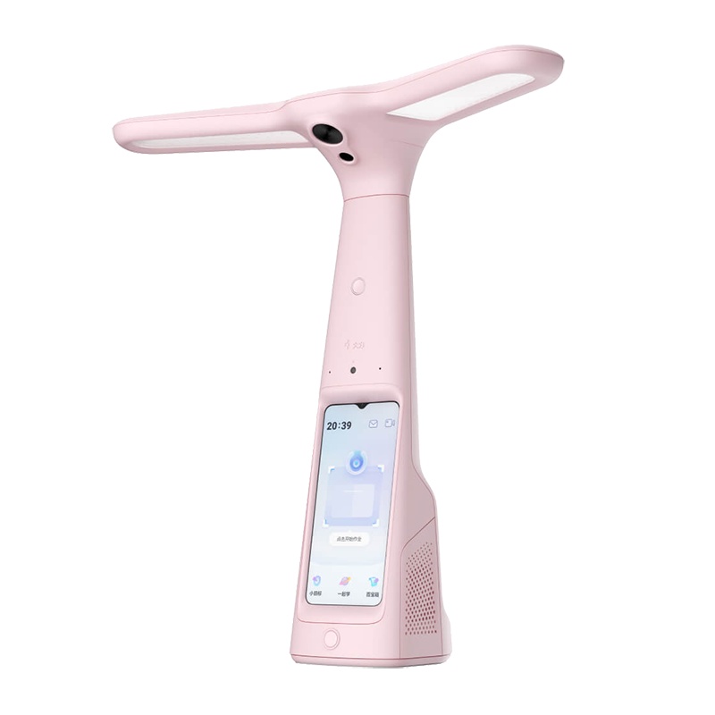 大力智能学习灯T6Pro-樱花粉 国AA级减蓝光护眼台灯 智能调光小学生学习辅导检查家教机 点读机学生平板电脑 大力神灯