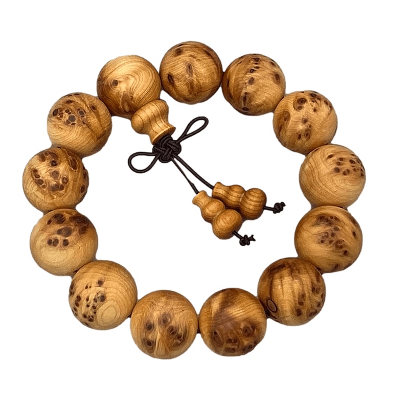 梵心阁(fanxinge)太行崖柏手串1.8老料满留疤雀眼1.5男士女士佛珠念珠崖柏陈化老料送礼手链