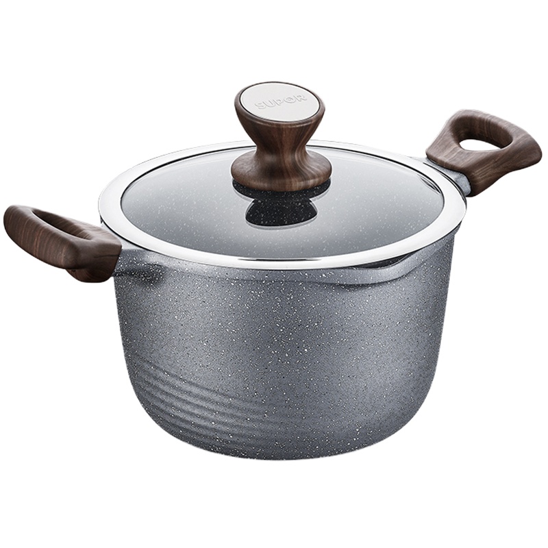 苏泊尔(SUPOR)汤锅 NT20NA1 不粘锅星星石燃气电磁炉适用 直径20cm复底炖煮锅火锅星星石煮面锅油炸锅高汤锅