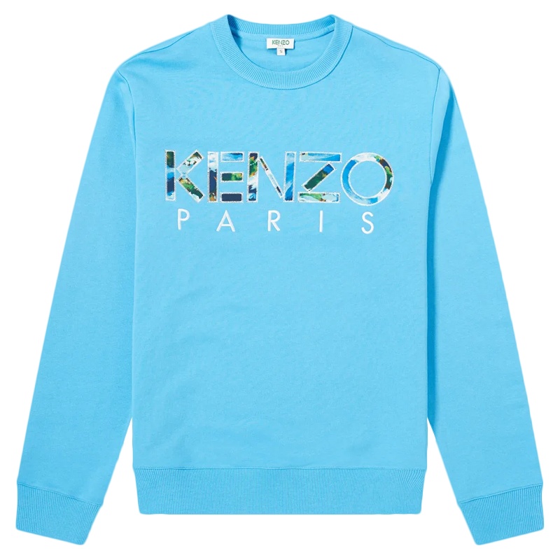 【直营】KENZO高田贤三 男士百搭Logo字母圆领套头卫衣