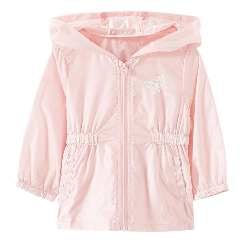 [2件2折价:23]米喜迪mecity童装夏新款女小童防晒衣薄款连帽茄克宝