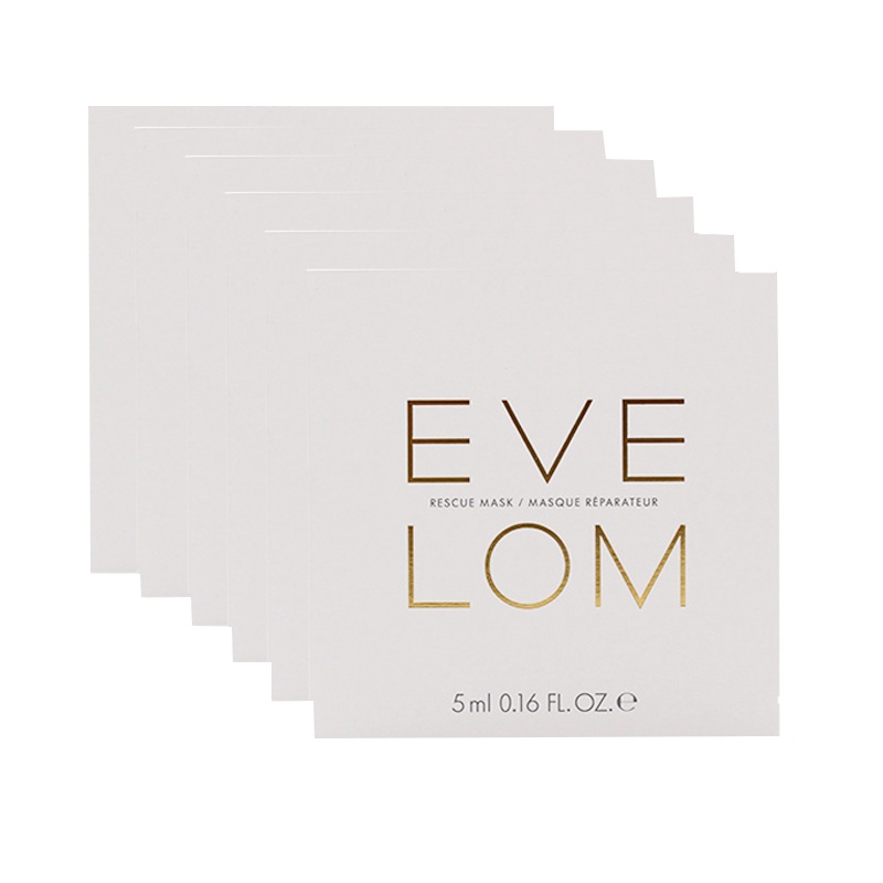 EVE LOM亮彩洁净面膜5ml*6深层清洁改善暗沉舒缓毛孔修护肌肤应急面膜体验装