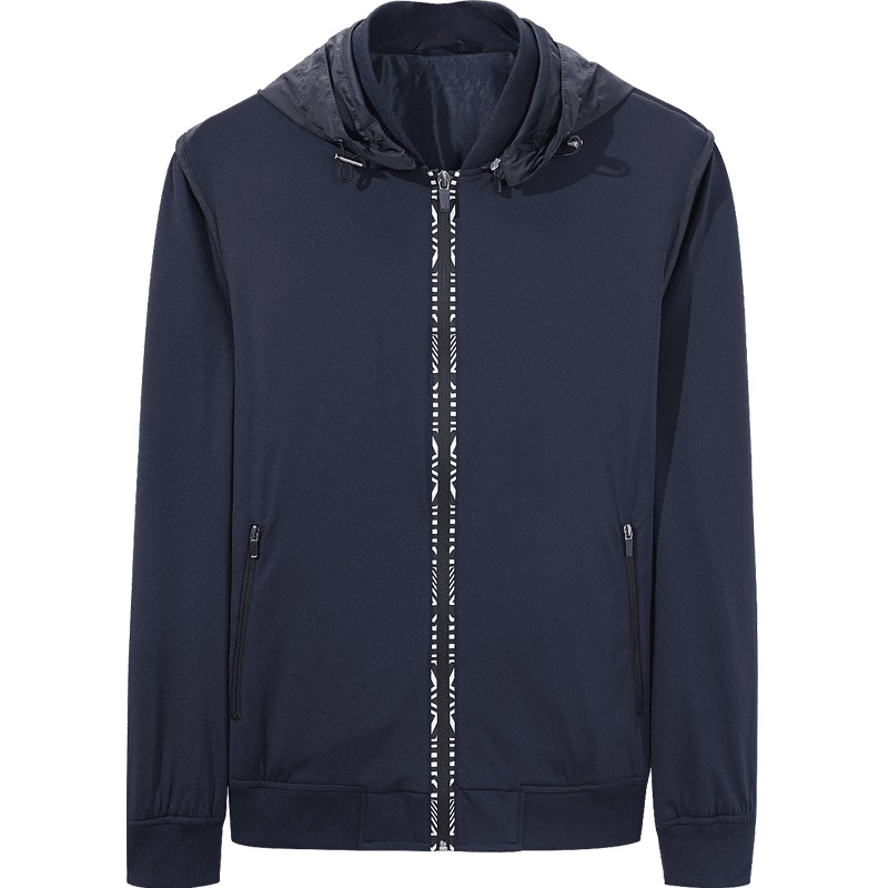 海一家男装秋季男士外套时尚休闲舒适修身多色夹克