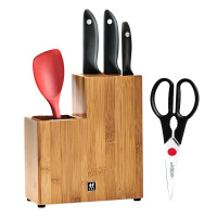 双立人(ZWILLING)Point S厨房家用菜刀套装 不锈钢中片刀多用刀 蔬菜刀剪刀削皮刀组合