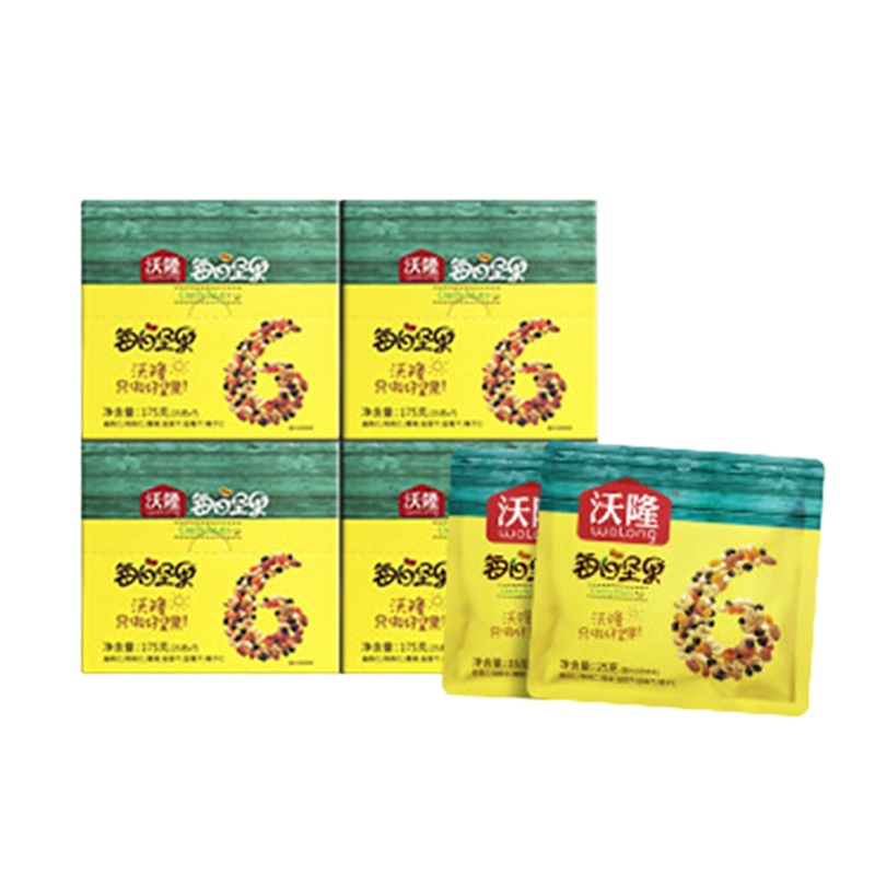 沃隆 每日坚果(B)套盒 750g (25g*30袋) 榛子仁核桃仁腰果扁桃仁黑加仑干蓝莓干