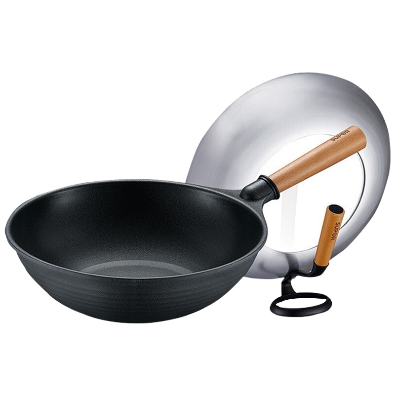 苏泊尔(SUPOR)匠铸不粘锅.少油烟炒锅·可立盖PC30D4